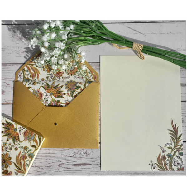 Gold Flower Letter
